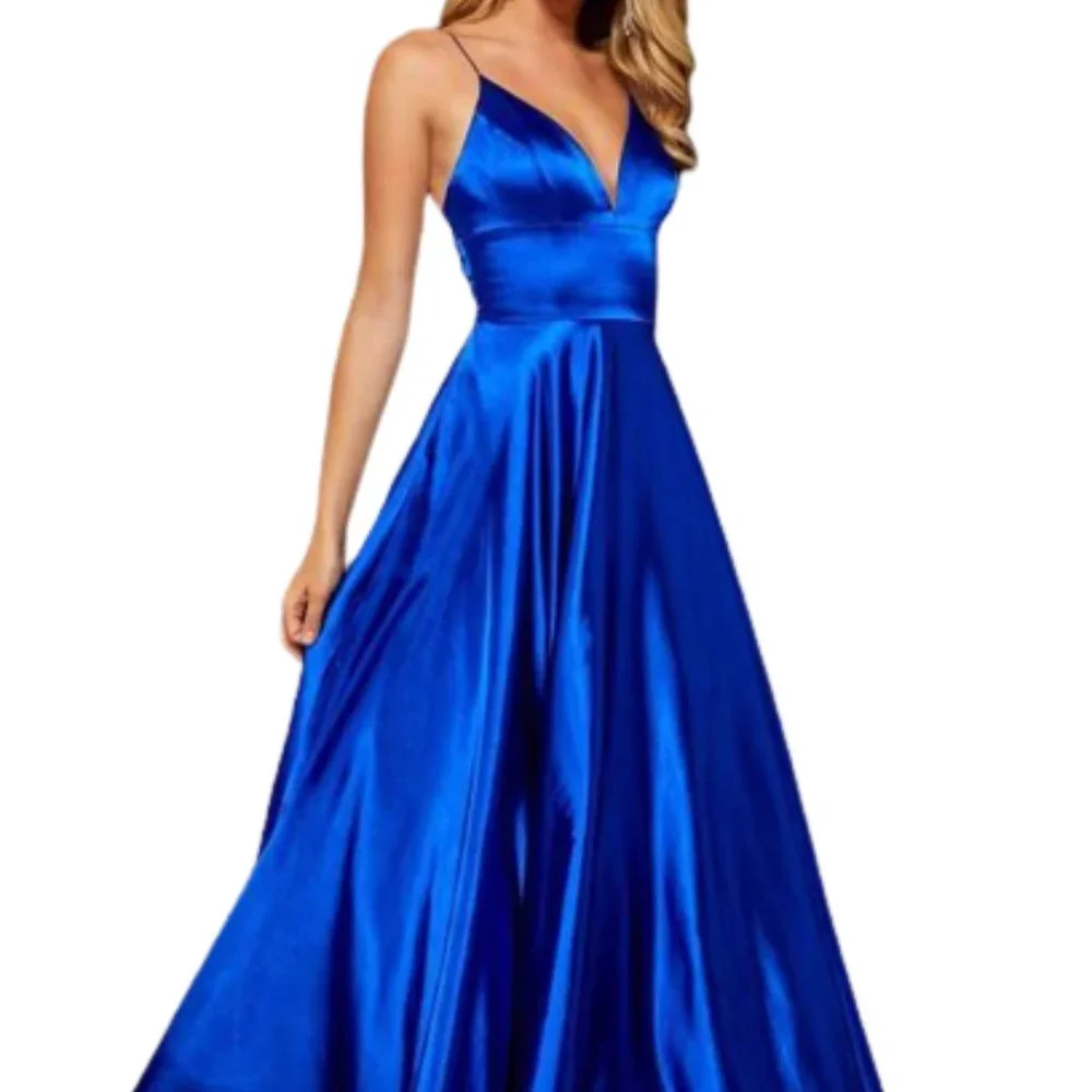 Sherri Hill 52195 Prom Dress Blue Size 00